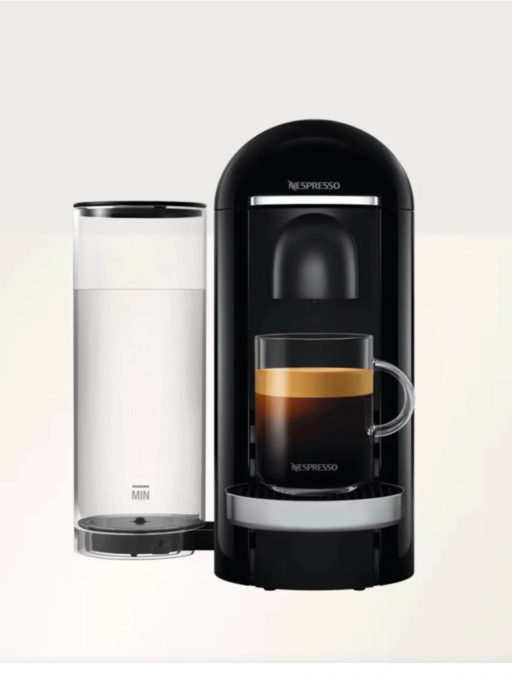 Nespresso Vertuo Plus Deluxe Coffee and Espresso Machine by De'Longhi in Black